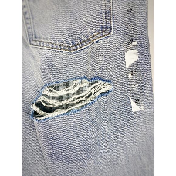 NWT PacSun Casey Light Indigo Butt Slit Low Rise Baggy Jeans Sz 27 Wide Leg - Picture 6 of 12